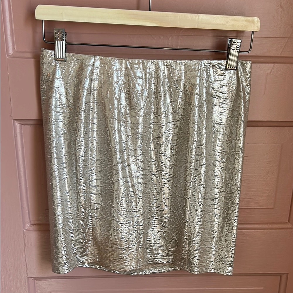 GUESS Metallic Silver Skirt